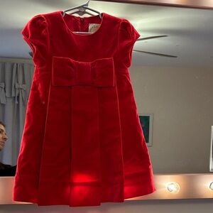 the beaufort bonnet company velvet pink bow dress